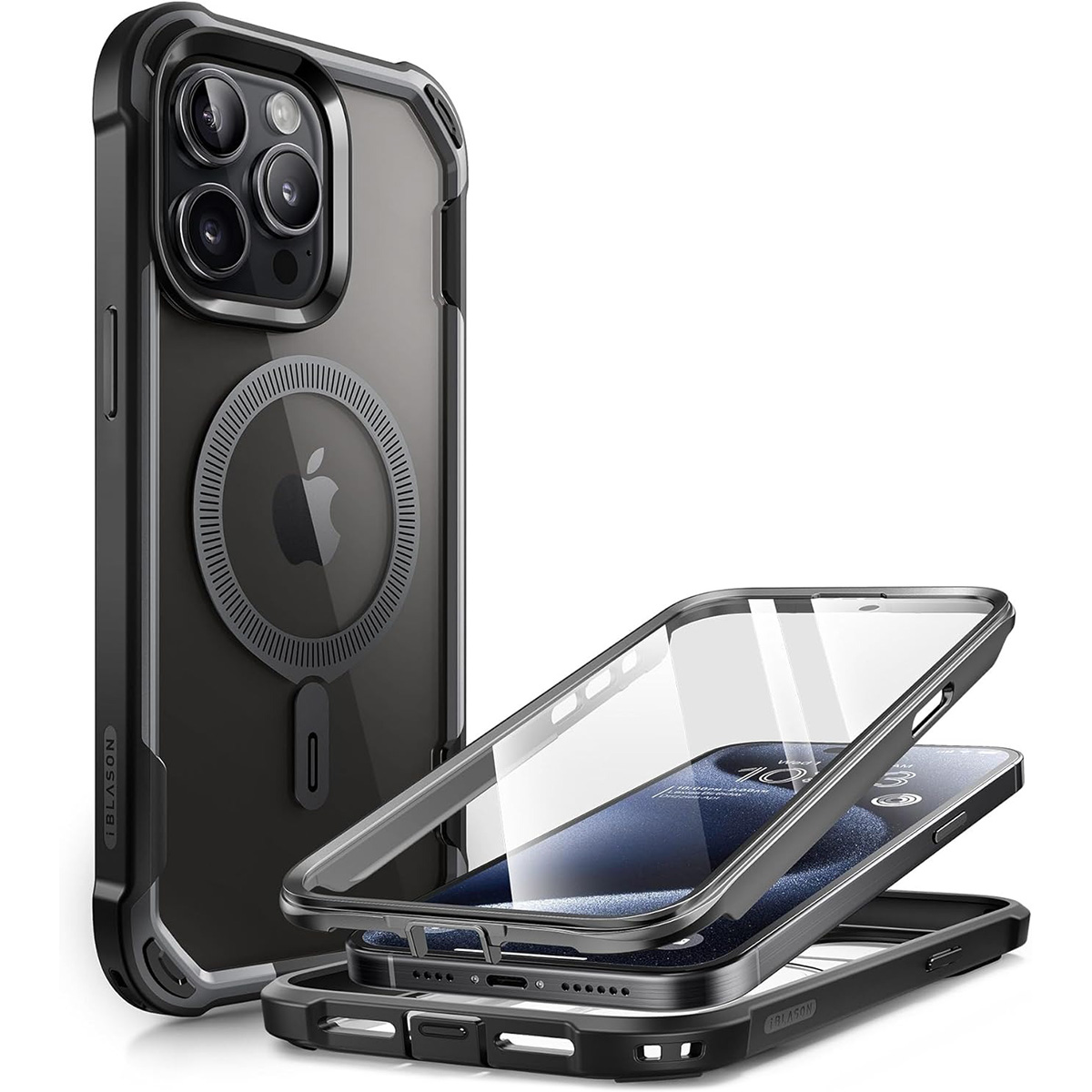 Etui Supcase i-Blason Ares Mag z MagSafe do iPhone 15 Pro Max, czarne